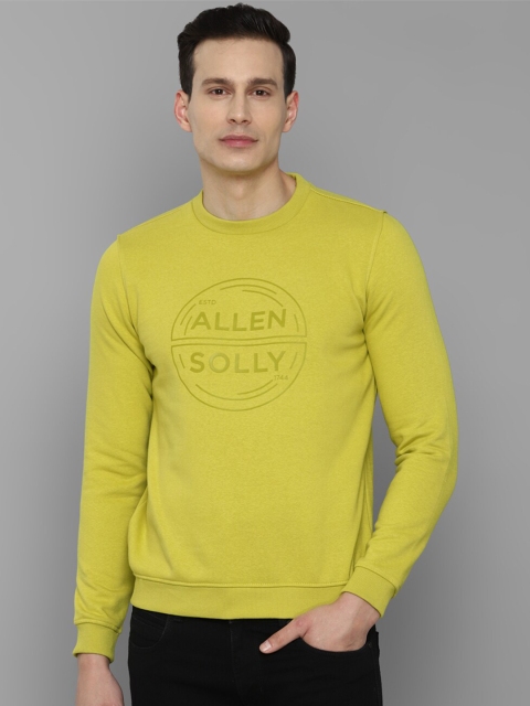 

Allen Solly Men Green Printed Cotton Sweatshirt