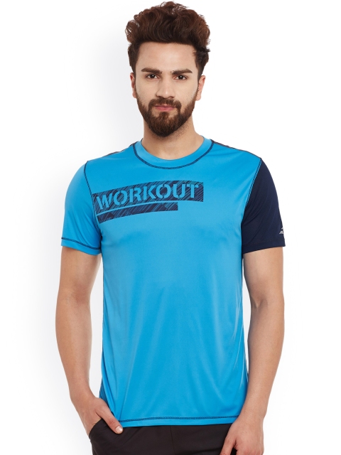 

Alcis Men Blue Printed Slim Fit T-shirt