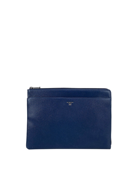 

Da Milano Men Blue Textured Leather Laptop Sleeve