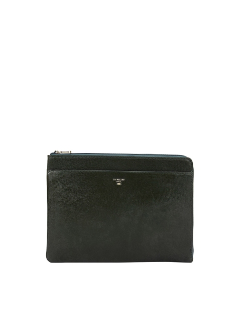 

Da Milano Men Green Textured Leather Laptop Sleeve