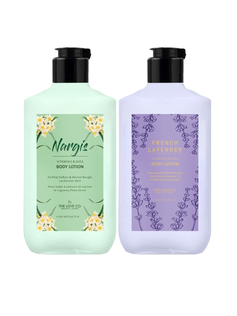

THE LOVE CO. Set Of 2 Nargis & Lavender Body Lotion, Multi