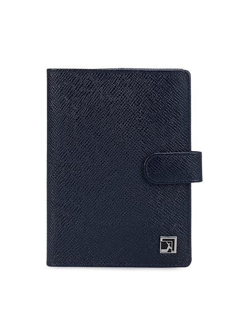 

Da Milano Blue Textured Leather Passport Cover