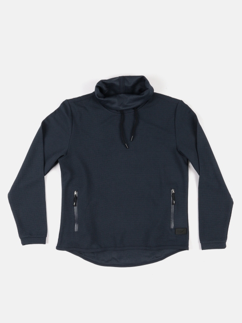 

HRX by Hrithik Roshan Men Blue Solid Sweatshirt