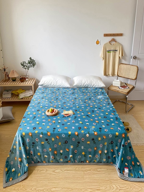 

JC Collection Unisex Multi Blankets Quilts and Dohars, Blue