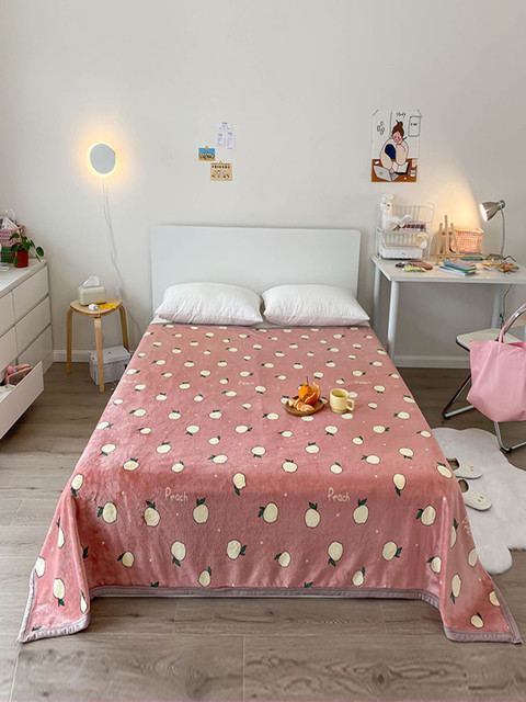 

JC Collection Rust & Yellow Floral AC Room 350 GSM Double Bed Blanket