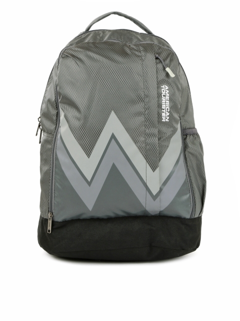 

AMERICAN TOURISTER Unisex Grey Graphic Backpack