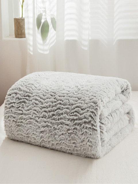 

JC Collection AC Room 450 GSM Double Bed Blanket, Grey