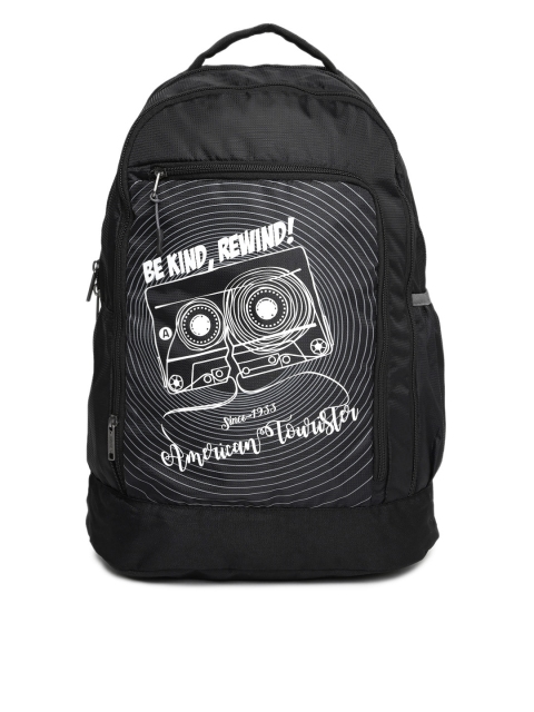 

AMERICAN TOURISTER Unisex Black Graphic Print AMT PING Backpack