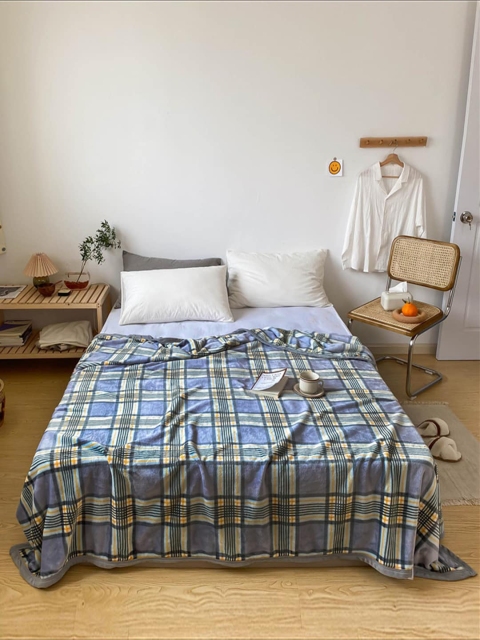 

JC Collection Unisex Multi Blankets Quilts and Dohars, Blue