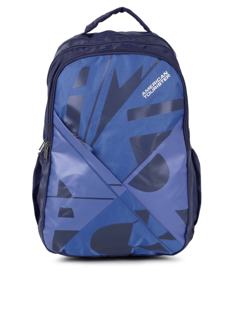 

AMERICAN TOURISTER Unisex Blue Graphic Print Backpack