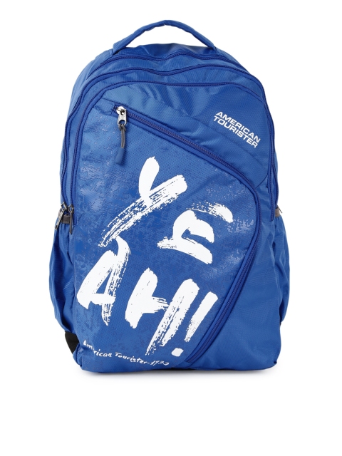 

AMERICAN TOURISTER Unisex Blue Printed Backpack