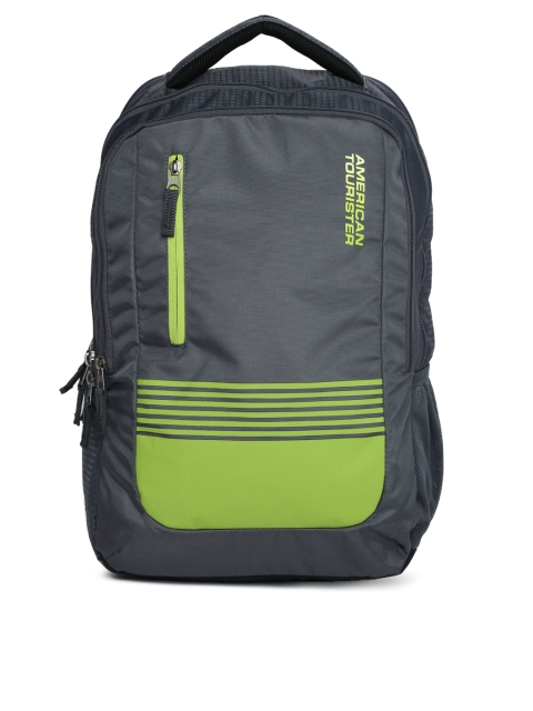 

AMERICAN TOURISTER Unisex Grey Colourblocked AMT AERO Laptop Backpack