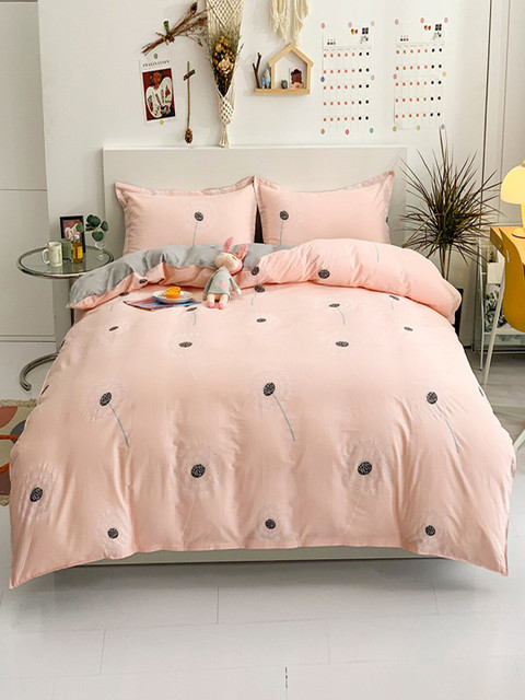 

JC Collection Pure cotton Unisex Pink Printed Bedding Set