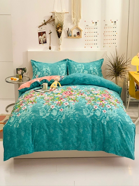 

JC Collection Pure cotton Blue Printed Bedding Set