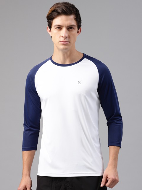 

HRX Active by Hrithik Roshan Men White Solid Round Neck T-shirt
