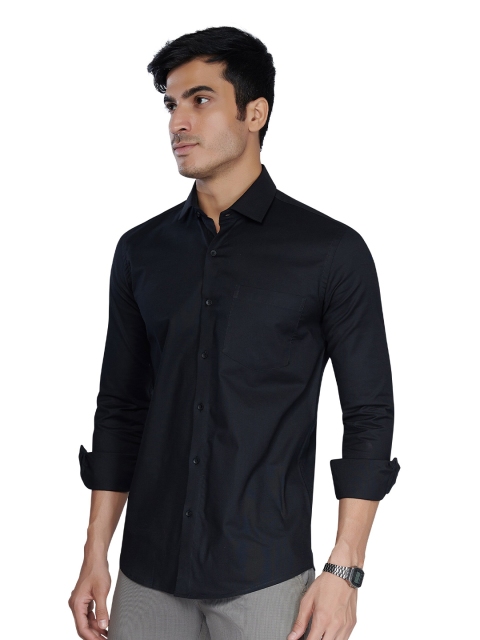 

MARK & ALBERT Men Black Classic Slim Fit Casual Shirt