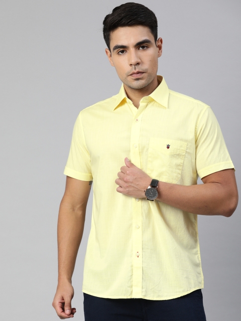 

Louis Philippe Sport Men Yellow Slim Fit Solid Casual Shirt