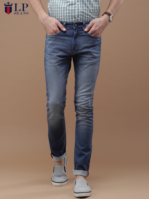 

Louis Philippe Jeans Men Blue Albert Skinny Fit Low-Rise Stretchable Jeans