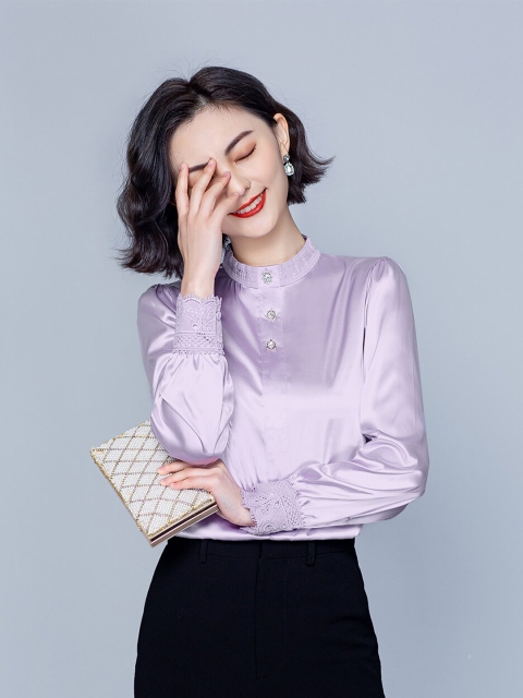 

JC Collection Women Shirt Style Top, Purple