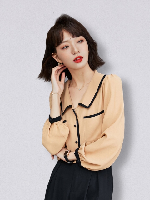 

JC Collection Women Solid Casual Shirt, Beige