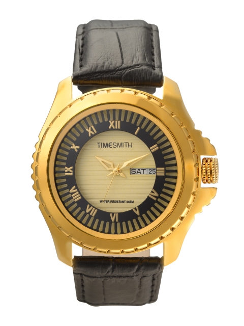 

TIMESMITH Men Gold-Toned & Black Limited Edition Analogue Watch TSM-104