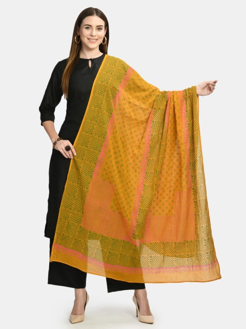 

Akshatani Printed Pure Cotton Dupatta, Mustard