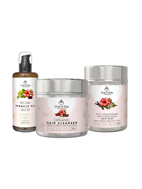 

The Tribe Concepts Hair Grow Kit/With Steel Tin, Peach