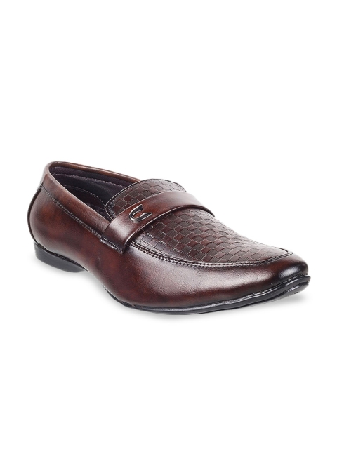 

WALKWAY by Metro Men Brown Solid Formal Loafers
