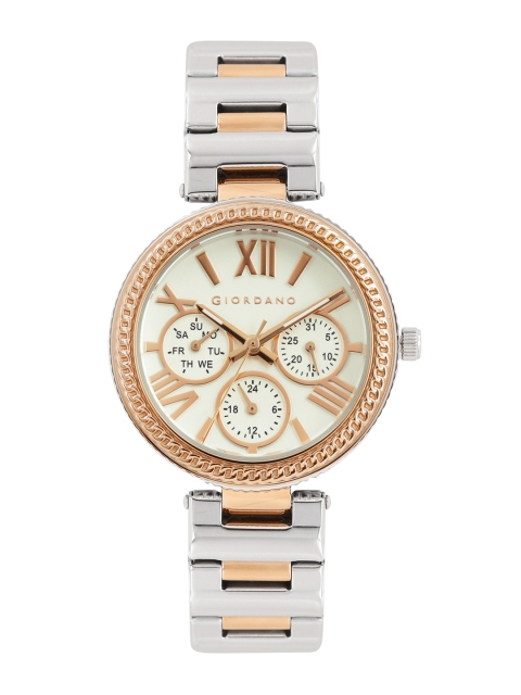 

GIORDANO Women White Multifunction Analogue Watch 2817-22