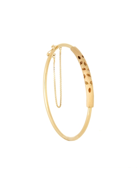 

Mia by Tanishq 4KT Yellow Gold Oval Bangle with Open-work