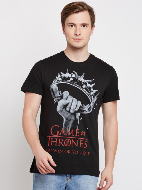 

Free Authority Men Black Game of Thrones Printed T-shirt