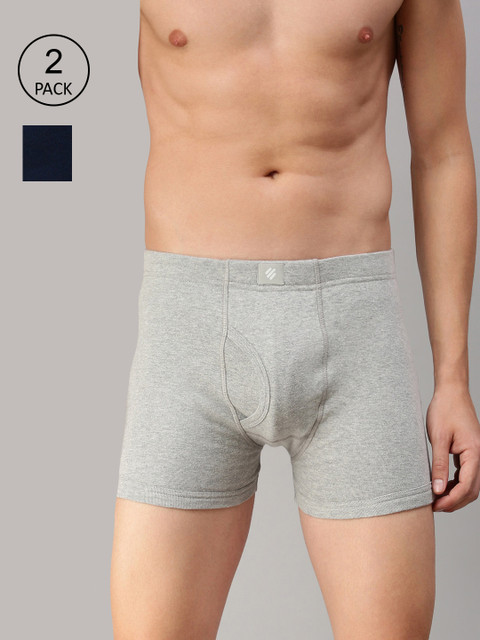 

ONN Men Pack Of 3 Solid Trunk, Grey melange