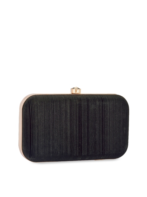 

INAAYA Embellished Box Clutch, Black