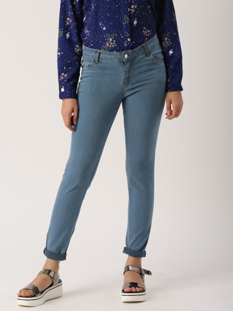 

DressBerry Women Blue Skinny Fit Mid-Rise Clean Look Stretchable Jeans
