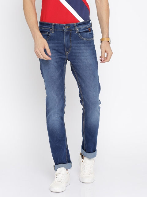 

Harvard Men Blue Skinny Fit Mid-Rise Clean Look Stretchable Jeans