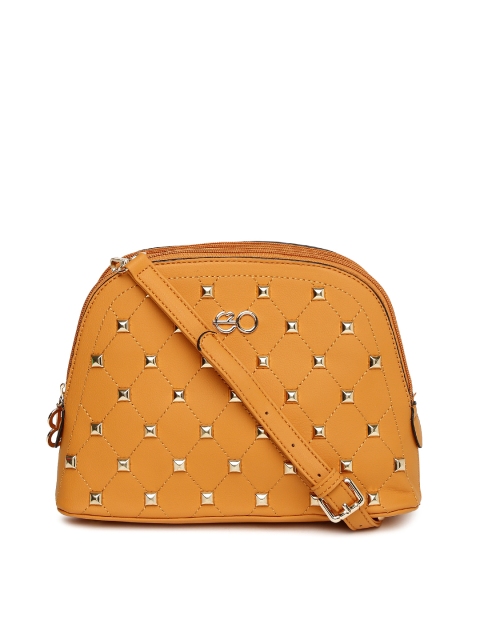 

E2O Mustard Yellow Embellished Sling Bag