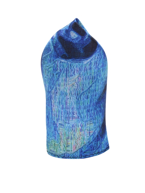 

Alvaro Castagnino Blue Digital Print Pocket Square