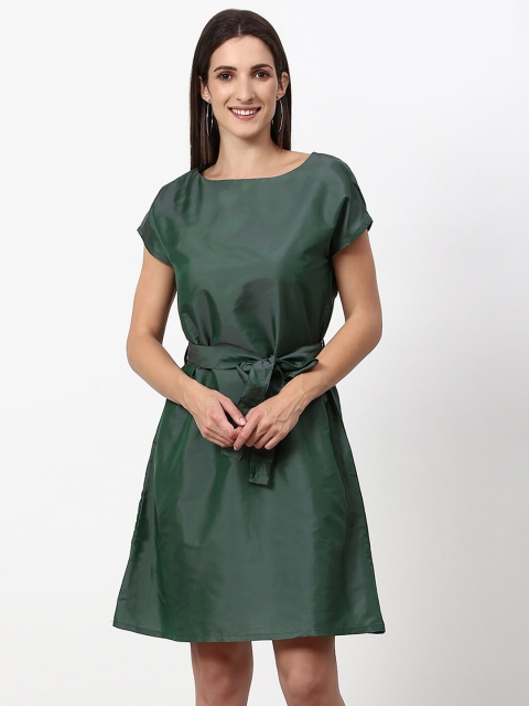 

abof Women Green Solid Dress