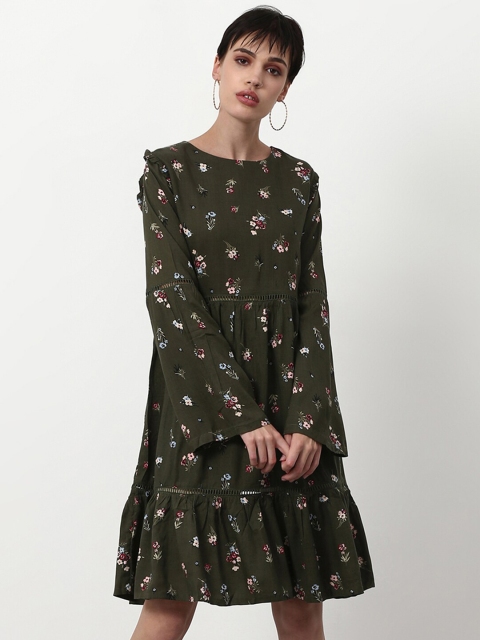 

abof Green Floral Dress