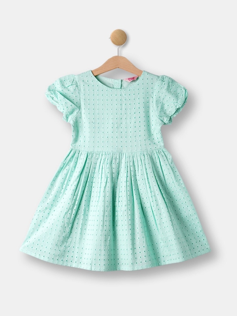 

R&B Girls Blue self-Design Dress