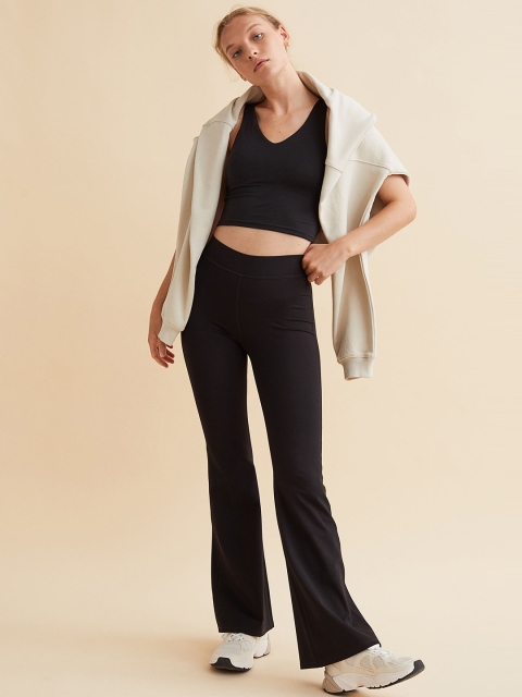 

H&M Women Black High Waist Sports Tights