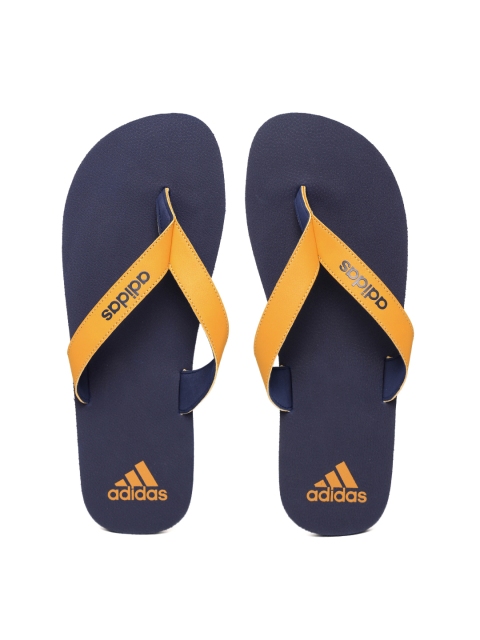 

ADIDAS Men Mustard Yellow & Navy Puka Flip-Flops