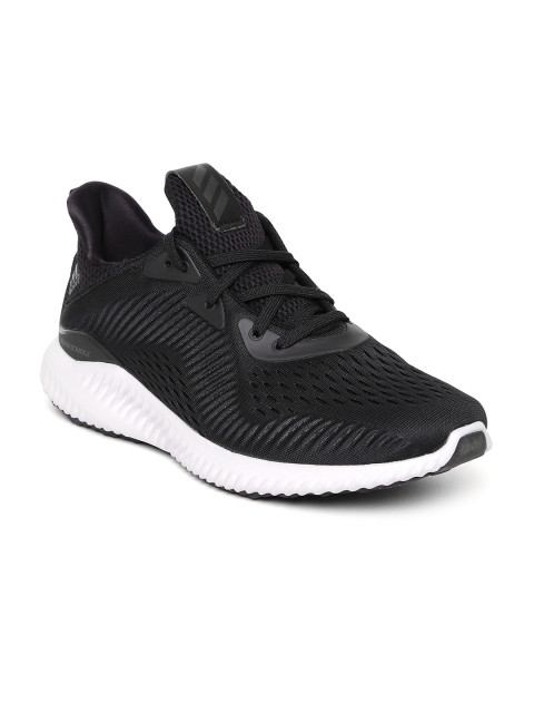 

ADIDAS Men Black ALPHABOUNCE Engineered Mesh Running Shoes