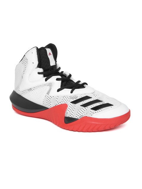 

ADIDAS Men White Crazy Team 2017 Mid-Top Basketball Shoes