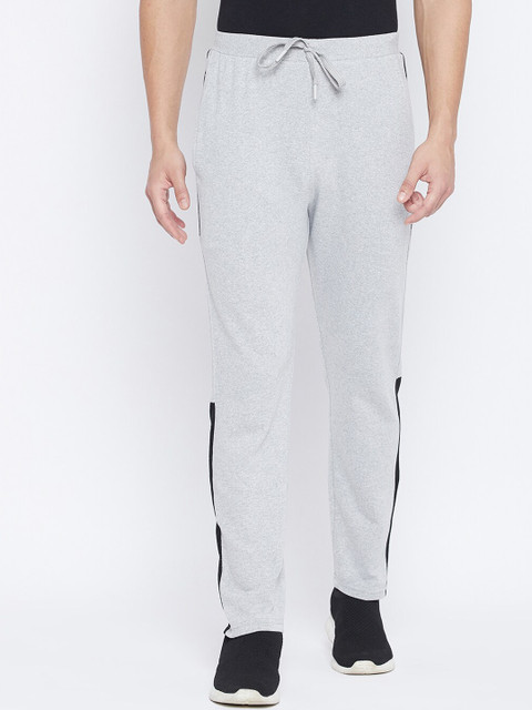 

THE MILLION CLUB Men Grey Regular Fit Solid Track Pants