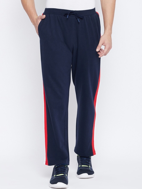 

THE MILLION CLUB Men Navy Blue Regular Fit Solid Track Pants