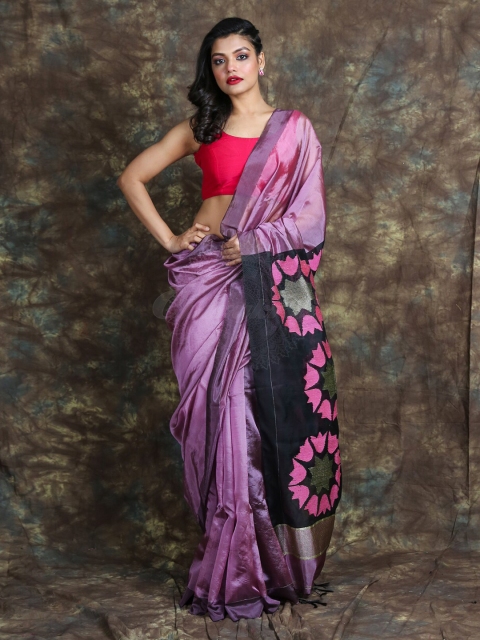 

Arhi Mauve & Pink Pure Silk Saree