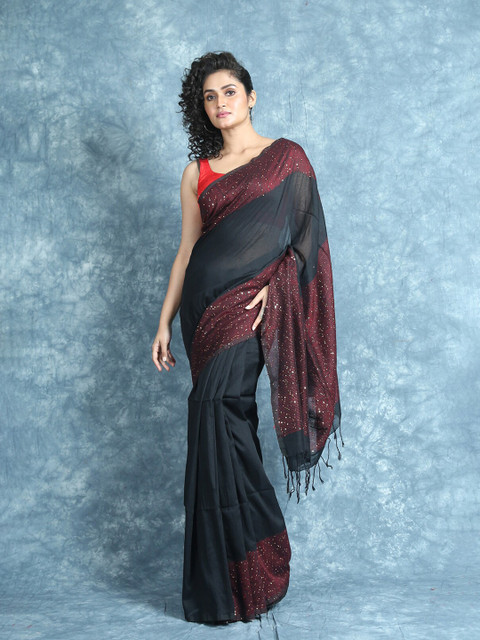 

Arhi Black & Red Saree