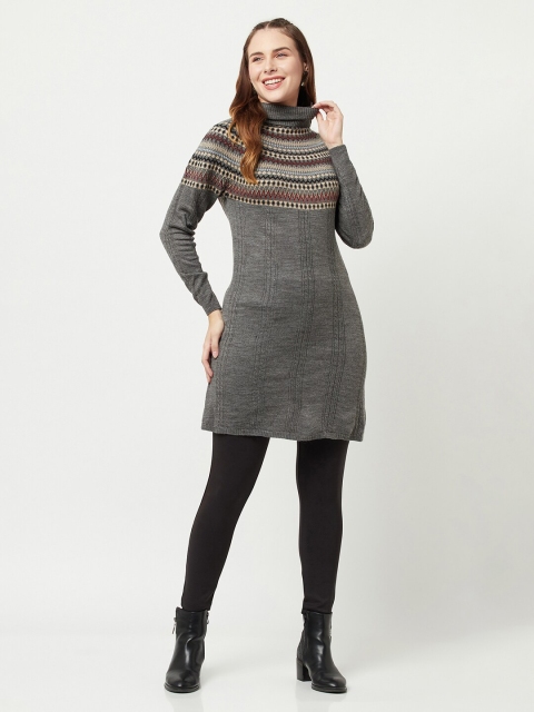 

Knitstudio Striped Wool Tunic, Grey