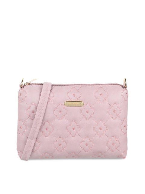 

WALKWAY by Metro Pink Embellished Structured Sling Bag